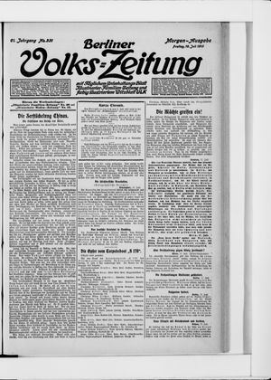 Berliner Volkszeitung vom 18.07.1913