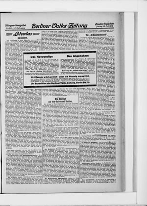 Berliner Volkszeitung vom 18.07.1913