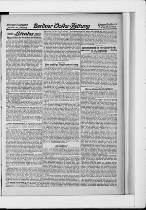 Berliner Volkszeitung vom 25.07.1913