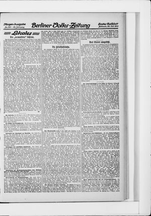 Berliner Volkszeitung vom 30.07.1913