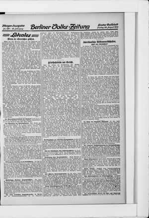 Berliner Volkszeitung vom 22.08.1913