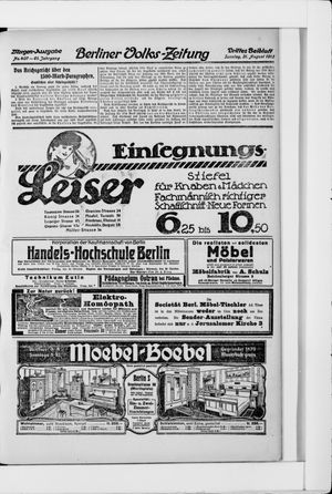 Berliner Volkszeitung vom 31.08.1913