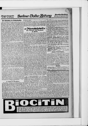 Berliner Volkszeitung vom 16.09.1913
