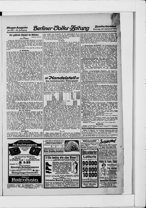 Berliner Volkszeitung vom 30.09.1913