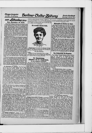 Berliner Volkszeitung vom 07.10.1913