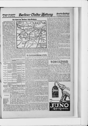 Berliner Volkszeitung vom 12.10.1913