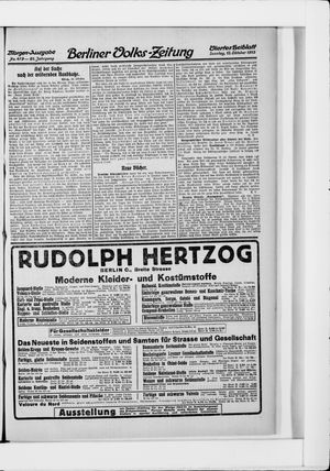Berliner Volkszeitung vom 12.10.1913