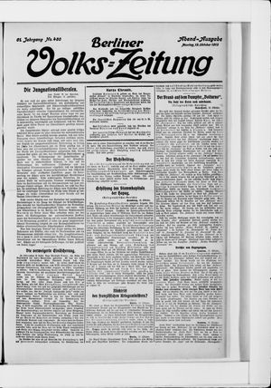 Berliner Volkszeitung vom 13.10.1913