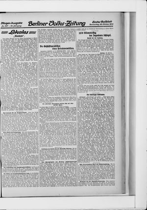 Berliner Volkszeitung vom 23.10.1913