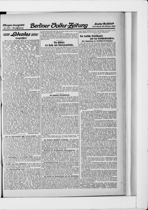 Berliner Volkszeitung vom 25.10.1913