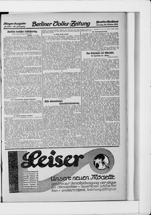 Berliner Volkszeitung vom 26.10.1913
