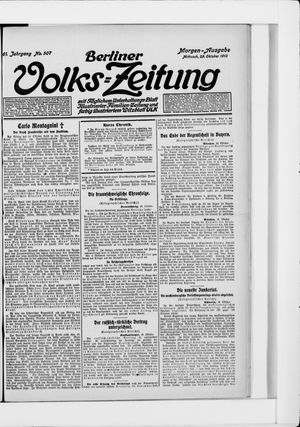 Berliner Volkszeitung vom 29.10.1913