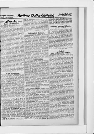 Berliner Volkszeitung vom 29.10.1913