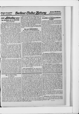 Berliner Volkszeitung vom 05.11.1913