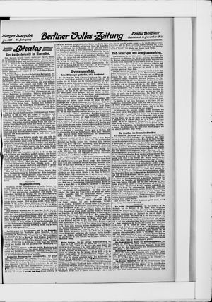 Berliner Volkszeitung on Nov 8, 1913