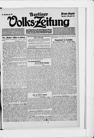 Berliner Volkszeitung vom 12.11.1913