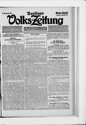 Berliner Volkszeitung vom 14.11.1913