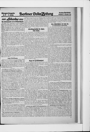 Berliner Volkszeitung vom 15.11.1913