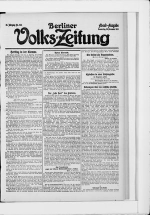 Berliner Volkszeitung vom 20.11.1913