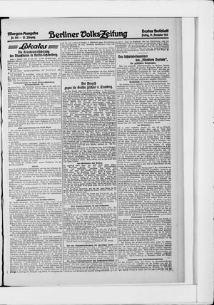 Berliner Volkszeitung vom 21.11.1913