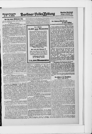 Berliner Volkszeitung vom 21.11.1913
