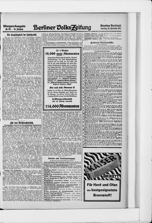 Berliner Volkszeitung vom 25.11.1913