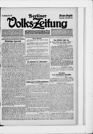 Berliner Volkszeitung vom 27.11.1913