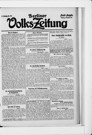 Berliner Volkszeitung vom 02.12.1913