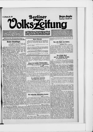 Berliner Volkszeitung vom 11.12.1913