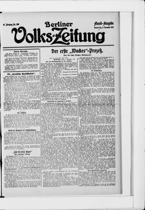 Berliner Volkszeitung vom 11.12.1913
