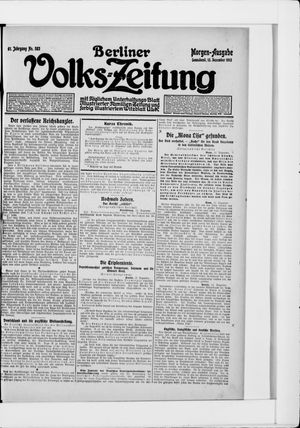 Berliner Volkszeitung vom 13.12.1913