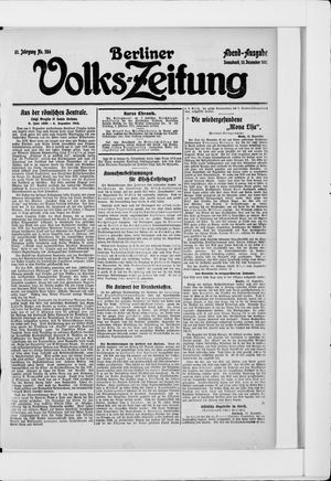 Berliner Volkszeitung vom 13.12.1913