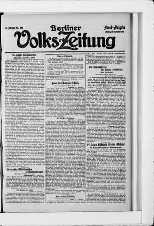 Berliner Volkszeitung vom 15.12.1913