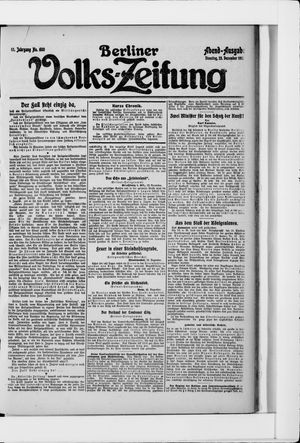 Berliner Volkszeitung vom 23.12.1913
