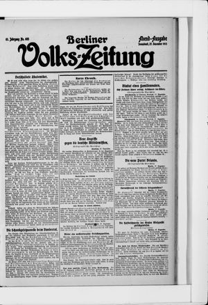 Berliner Volkszeitung vom 27.12.1913