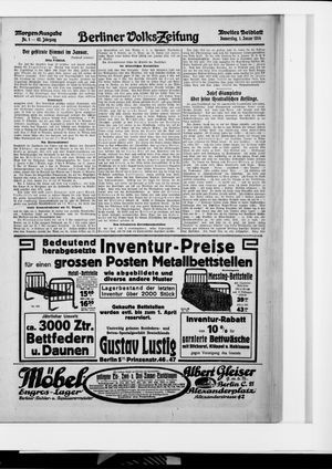 Berliner Volkszeitung vom 01.01.1914