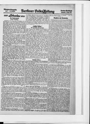 Berliner Volkszeitung vom 03.01.1914
