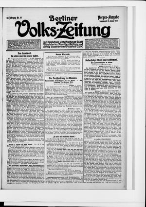 Berliner Volkszeitung on Jan 10, 1914