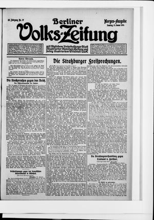 Berliner Volkszeitung vom 11.01.1914