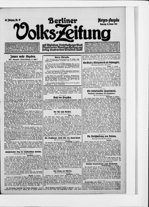 Berliner Volkszeitung on Jan 13, 1914