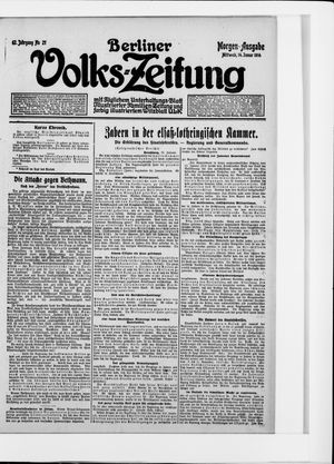 Berliner Volkszeitung on Jan 14, 1914