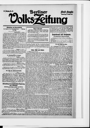 Berliner Volkszeitung vom 15.01.1914