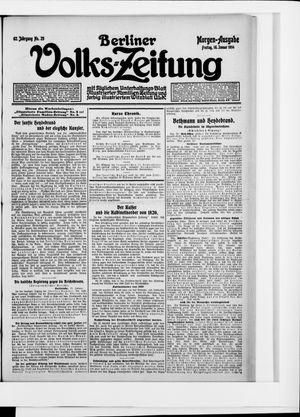 Berliner Volkszeitung on Jan 16, 1914