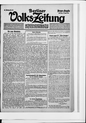Berliner Volkszeitung vom 21.01.1914