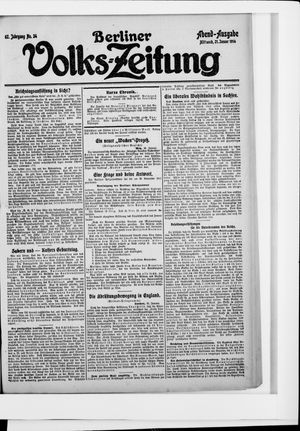Berliner Volkszeitung on Jan 21, 1914