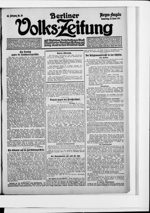 Berliner Volkszeitung vom 22.01.1914