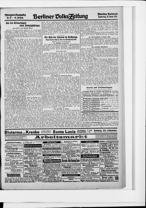 Berliner Volkszeitung vom 22.01.1914