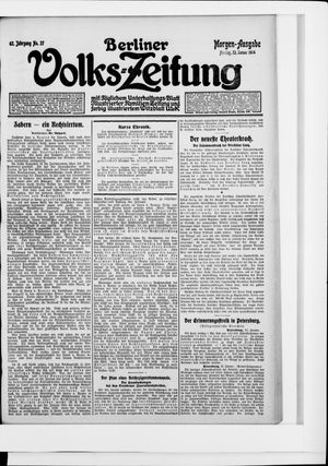 Berliner Volkszeitung vom 23.01.1914