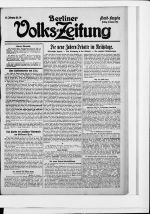 Berliner Volkszeitung vom 23.01.1914