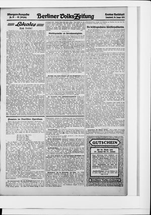 Berliner Volkszeitung vom 24.01.1914